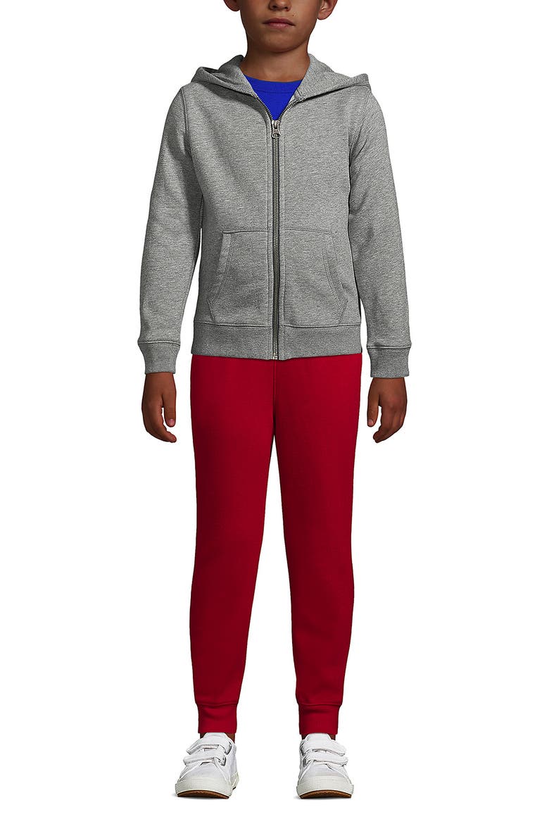 School Uniform Kids Zip Front Sweatshirt, Alternate, color, Pewter Heather