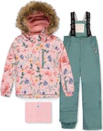 Deux par Deux Play Vintage Floral Jacket & Reinforced Pants Two Piece Snowsuit