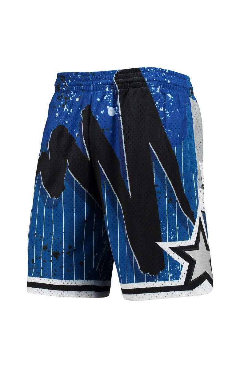 Mitchell & Ness Men's Mitchell & Ness Blue Orlando Magic Hardwood Classics 1994 Hyper Hoops Swingman Shorts, Alternate, color, 