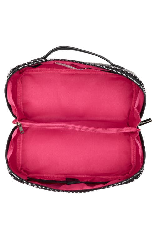 Bcbg Fold Out Cosmetic Case In Black And White Dots