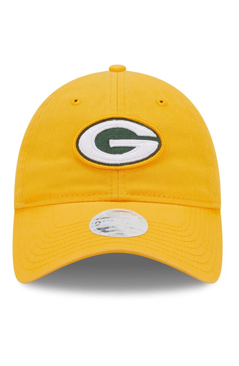 New Era Women's New Era Gold Green Bay Packers Core Classic 2.0 9TWENTY Adjustable Hat, Alternate, color, 