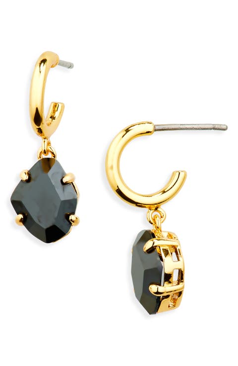 treasure trove cubic zirconia huggie hoop earrings