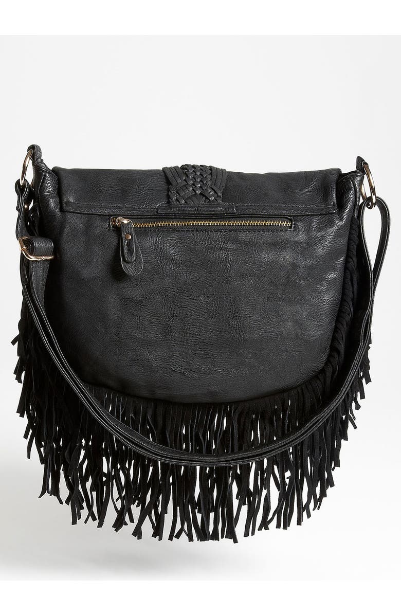 Street Level Woven Fringe Crossbody Bag, Alternate, color,