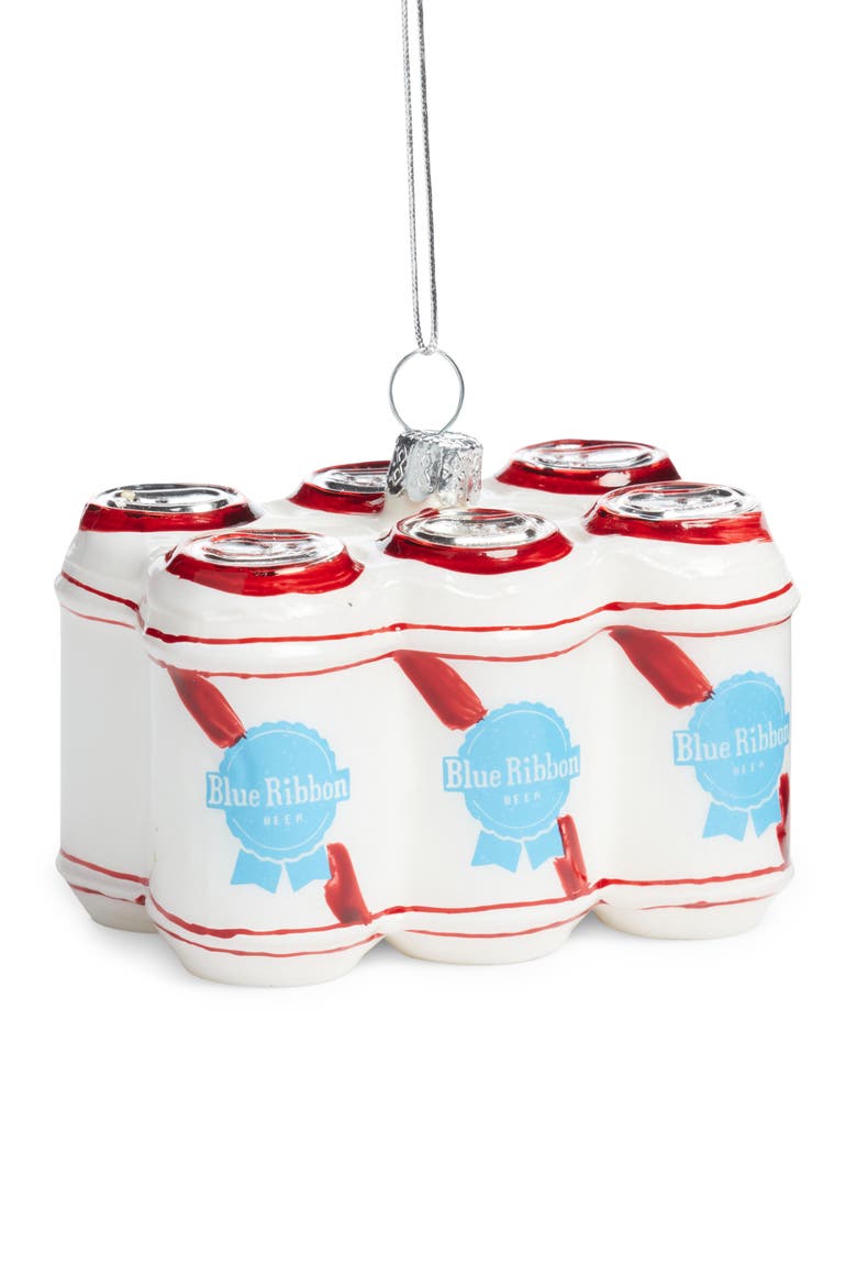Six-Pack of Beer Ornament, Main, color, WHITE MULTI