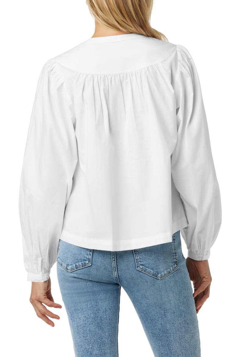 The Suzie Cotton Popover Shirt, Alternate, color, OPTIC WHITE