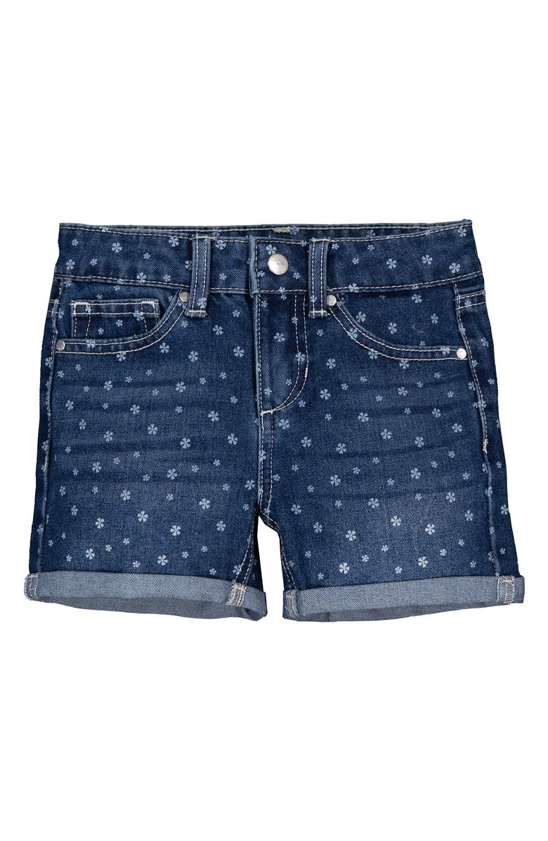 Joe's Kids' Ozzie Floral Print Denim Shorts, Main, color, 
