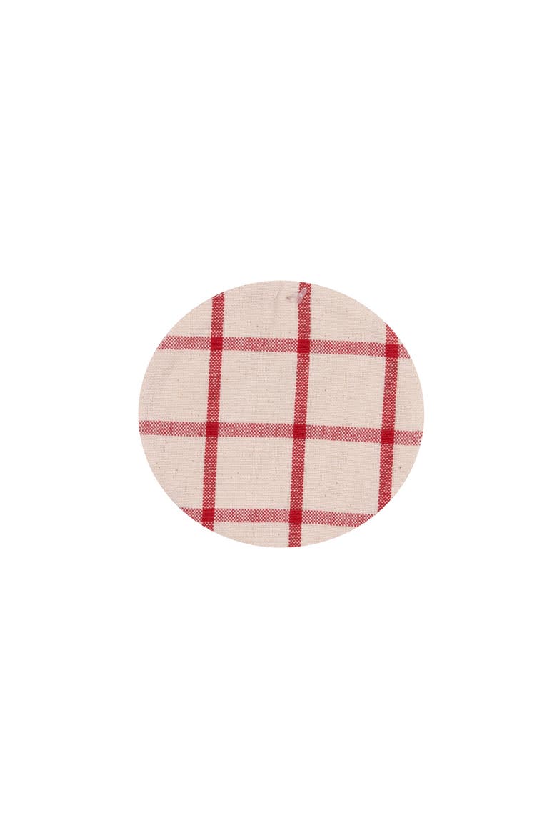 Vintage Dog Pet Cotton Set of 4 Drink Coasters 4", Alternate, color, Red