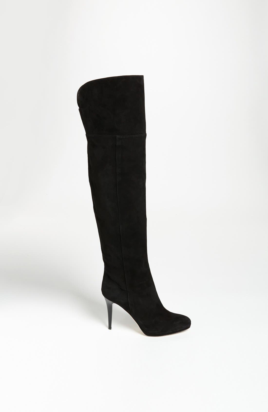'Gypsy' Over the Knee Boot, Alternate, color, BLACK