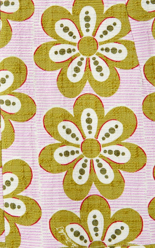 La Doublej Floral-print Cotton-blend Skirt In Pink
