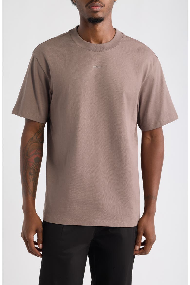 Dapolino Cotton Crewneck T-Shirt, Main, color, RUST/ COPPER