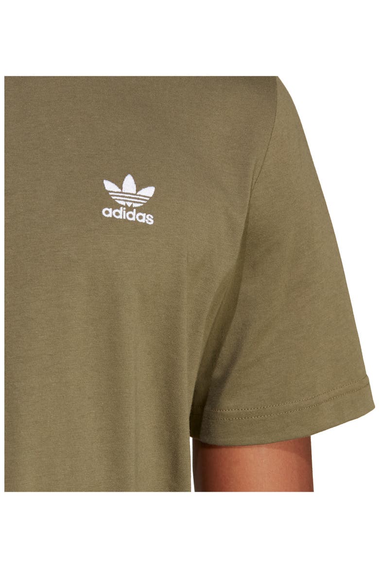 Essentials Cotton Crewneck T-Shirt, Alternate, color, OLIVE STRATA