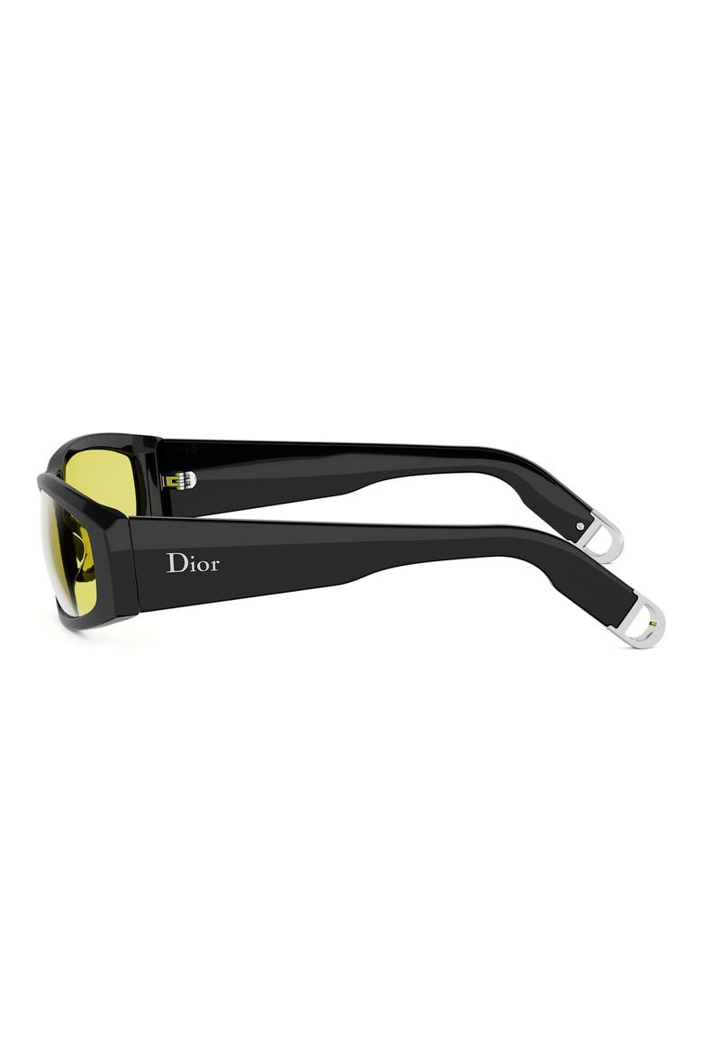 DiorSymbol S1I 59mm Geometric Sunglasses, Alternate, color, BLACK/ OTHER / BROWN