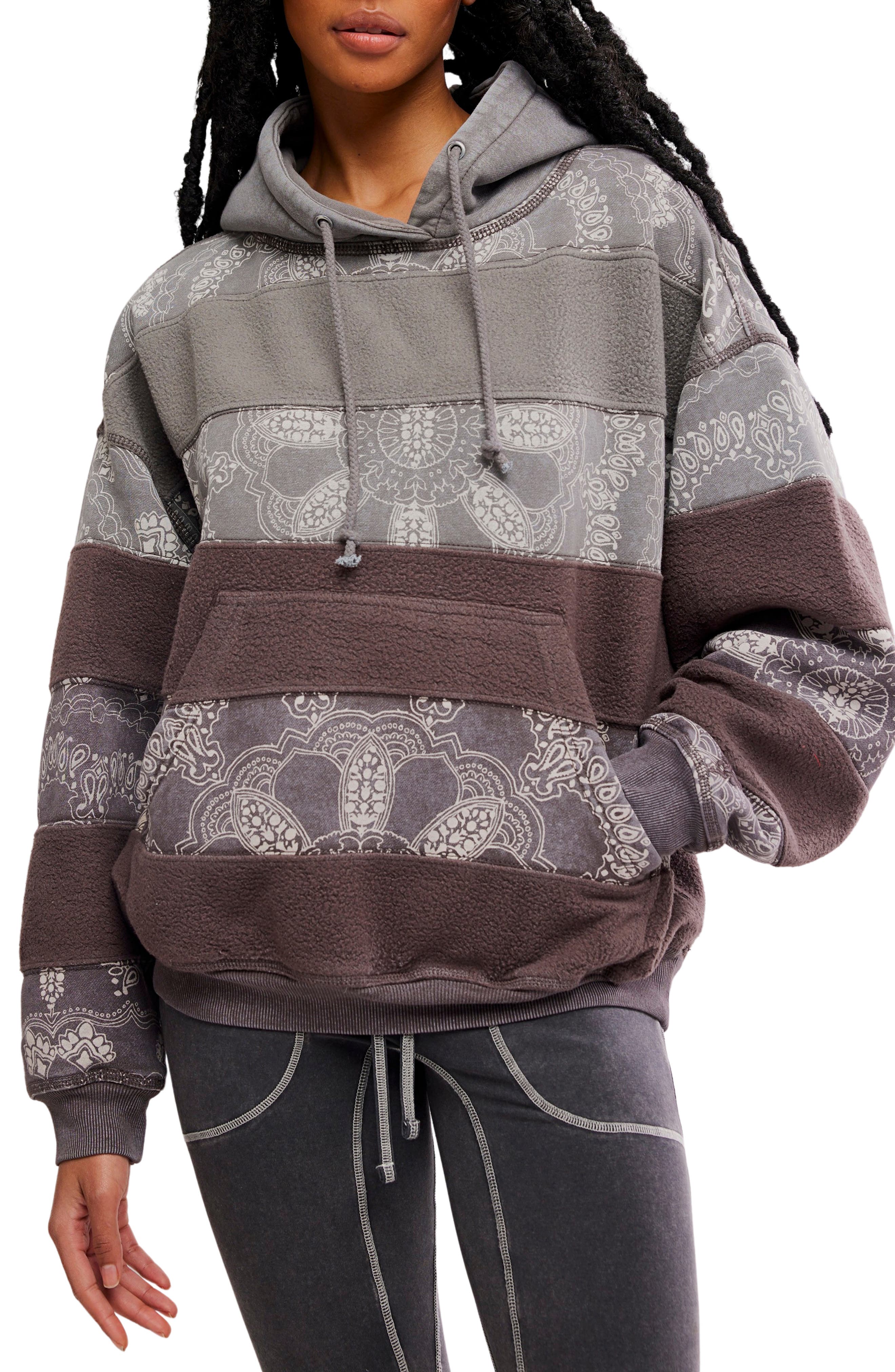 Free People FP Movement Final Call Appliqué Graphic Hoodie