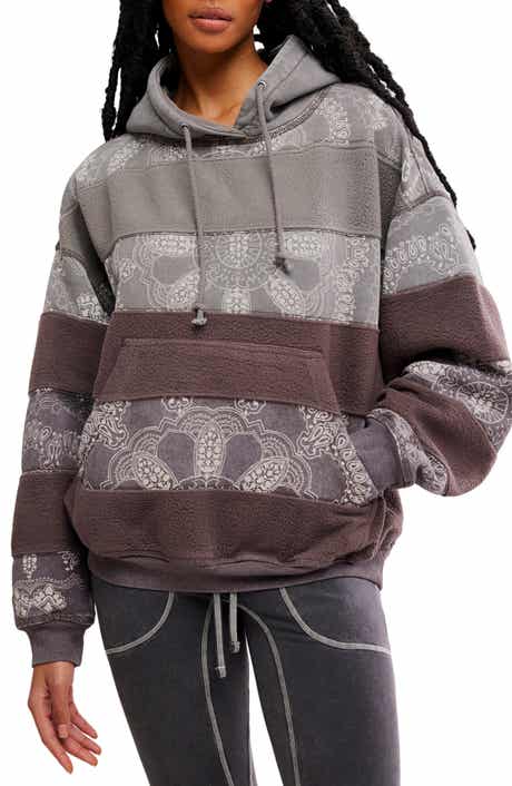 Free People FP Movement Final Call Appliqué Graphic Hoodie