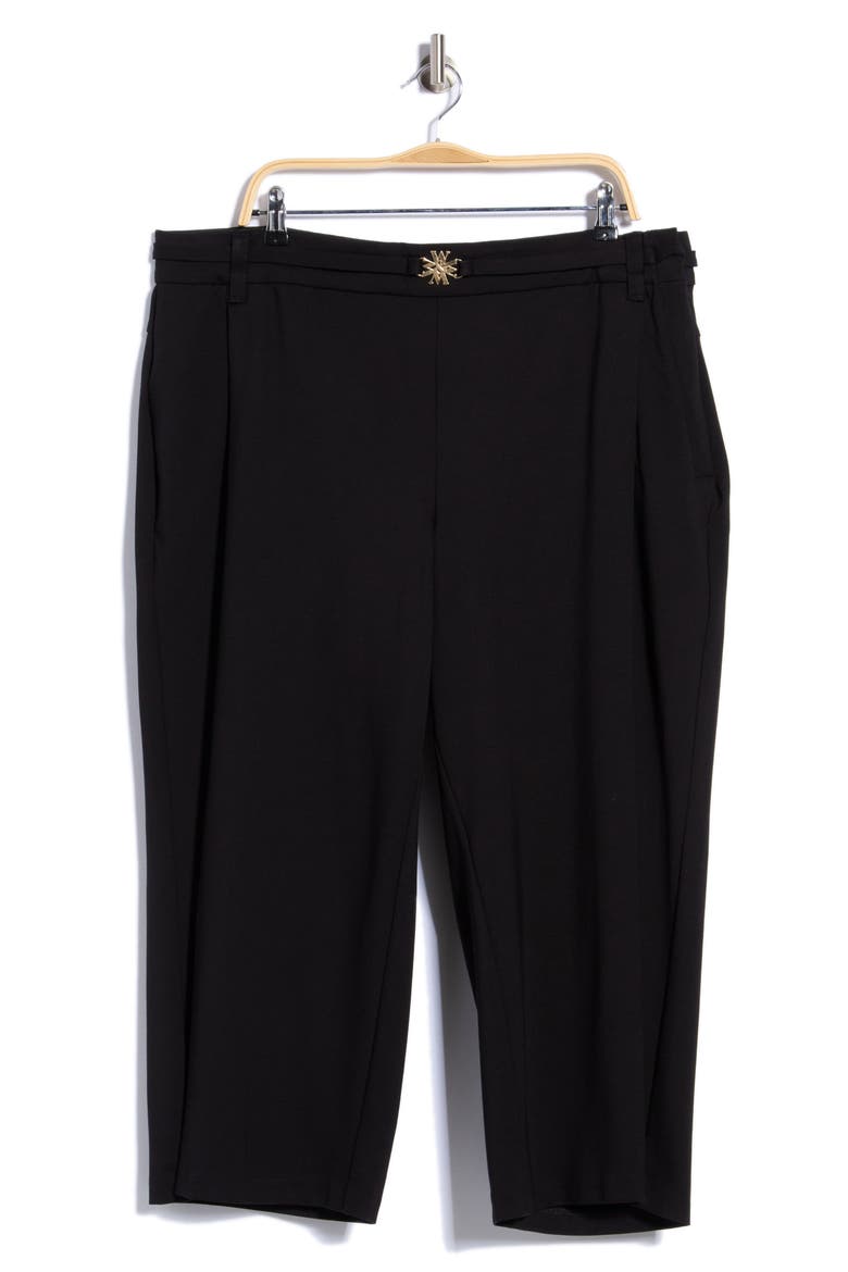 Skyrise Wide Leg Crop Pants, Main, color, BK - BLACK