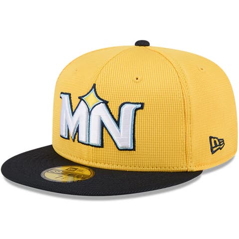 Men's New Era Yellow/Black Minnesota Twins City Connect Batting Practice 59FIFTY Fitted Hat