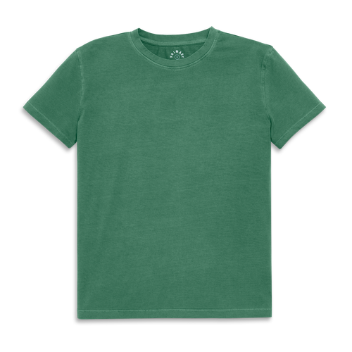 Shop Primary Adult Easy Crewneck Tee In Garment Dye Chive