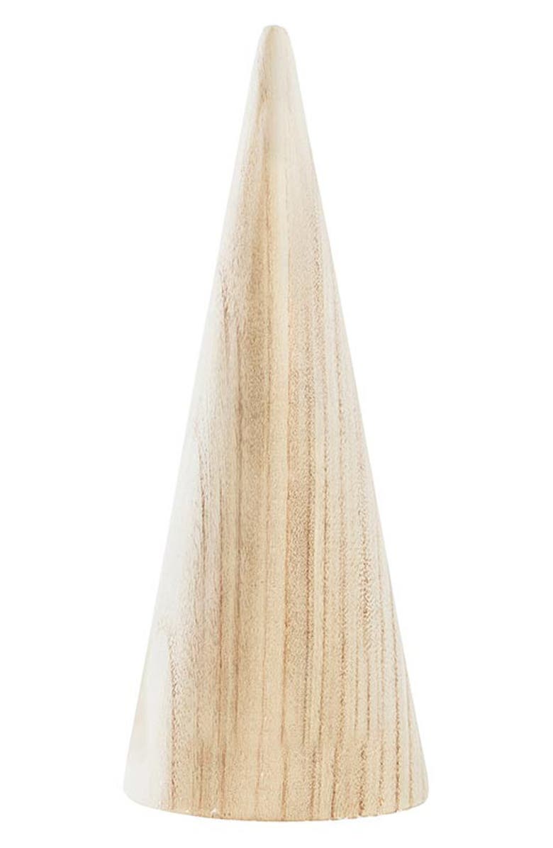 CREATIVE BRANDS Paulownia Wood Cone Tree, Main, color,