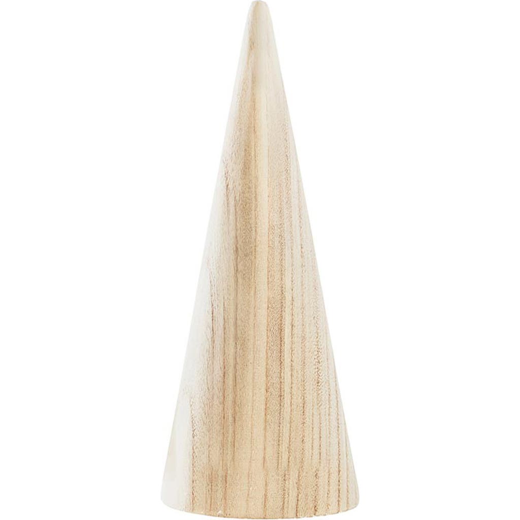 Creative Brands Paulownia Wood Cone Tree In Neutral