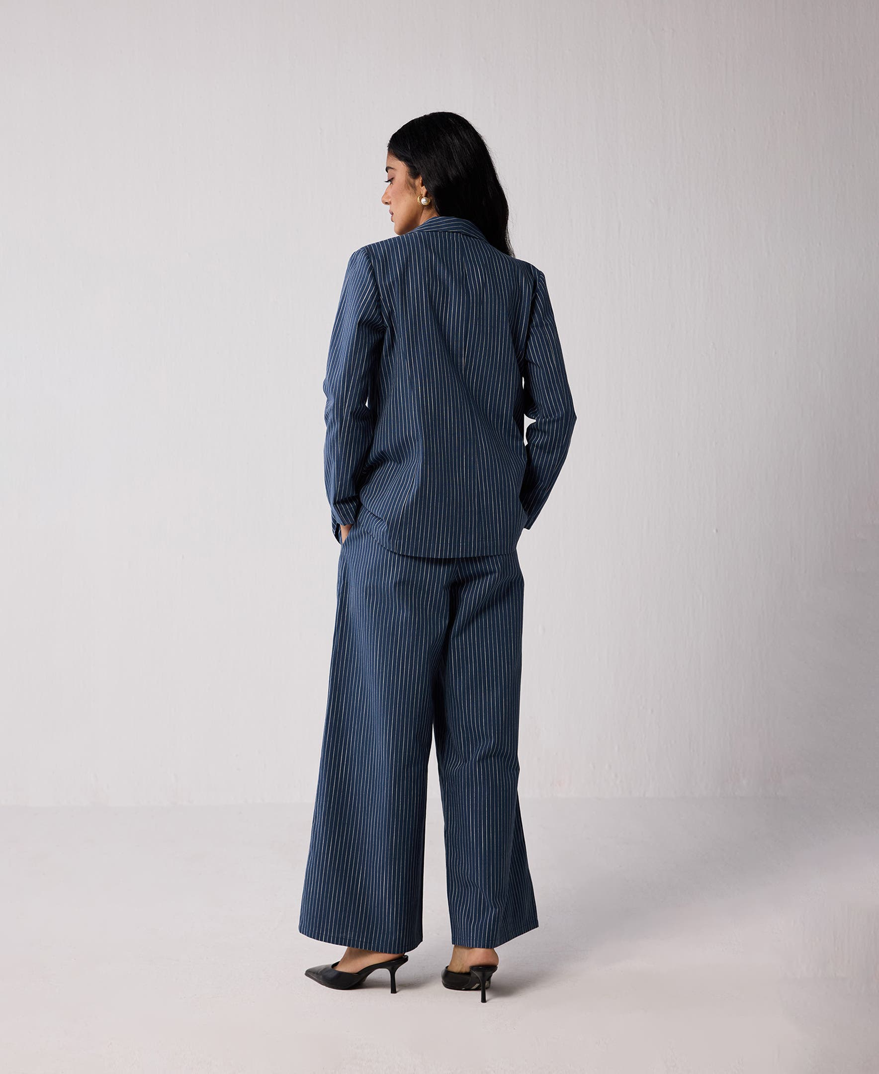 Weekday Blazer and Wide-leg Drawstring Pants Set - image 2