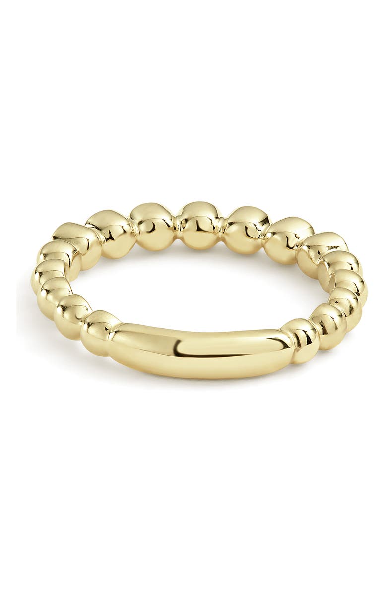 LAGOS Covet Stone Caviar Stack Ring, Alternate, color, Gold