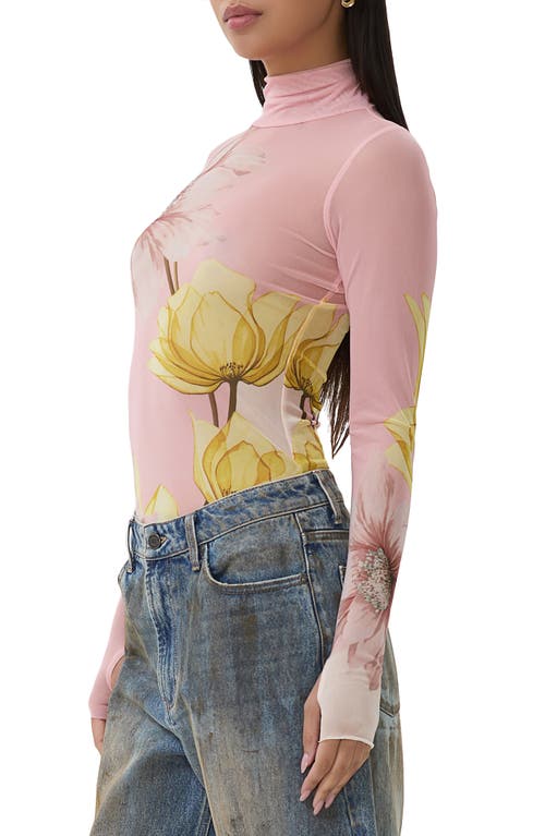 AFRM AFRM ZADIE PRINT TURTLENECK TOP 