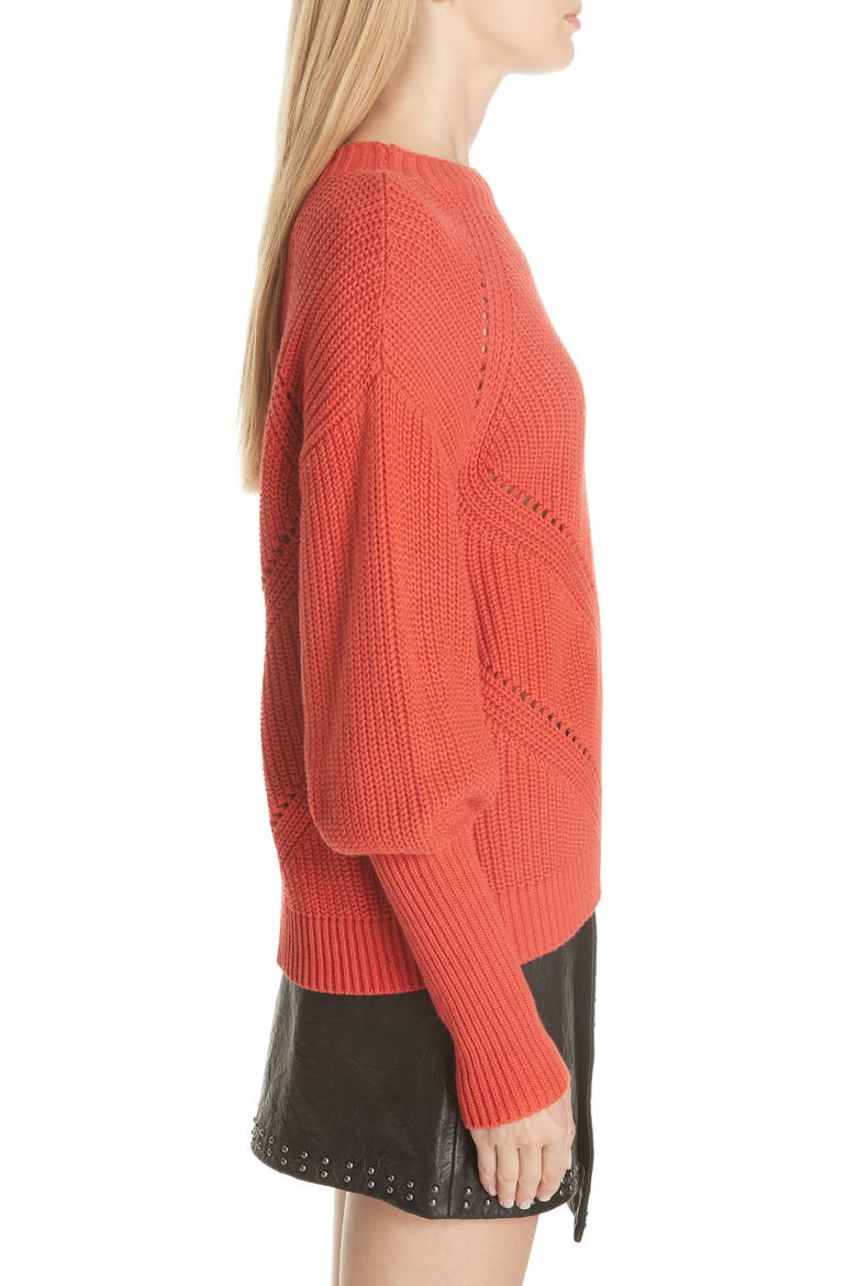 Landyn Blouson Sleeve Sweater, Alternate, color, DESERT ROSE