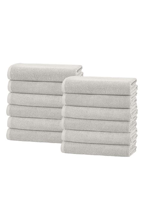 Popcorn Textured 6-Piece Cotton Bath Towel Set