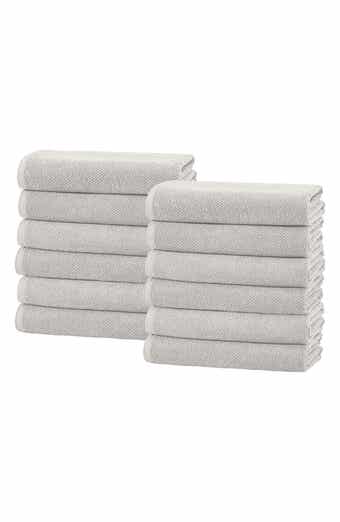 Woven & Weft Popcorn Textured 6-Piece Cotton Bath Towel Set