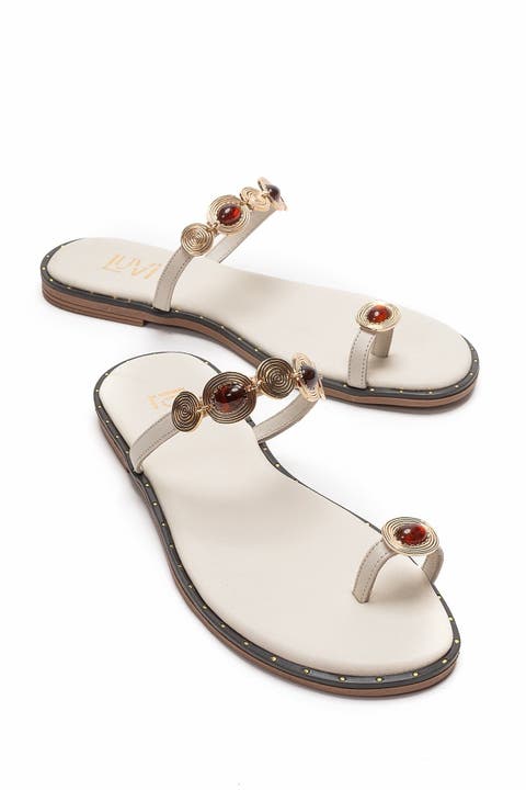 Martinez Leather Thong Sandal
