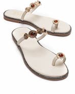 Forever & Always Shoes Martinez Leather Thong Sandal