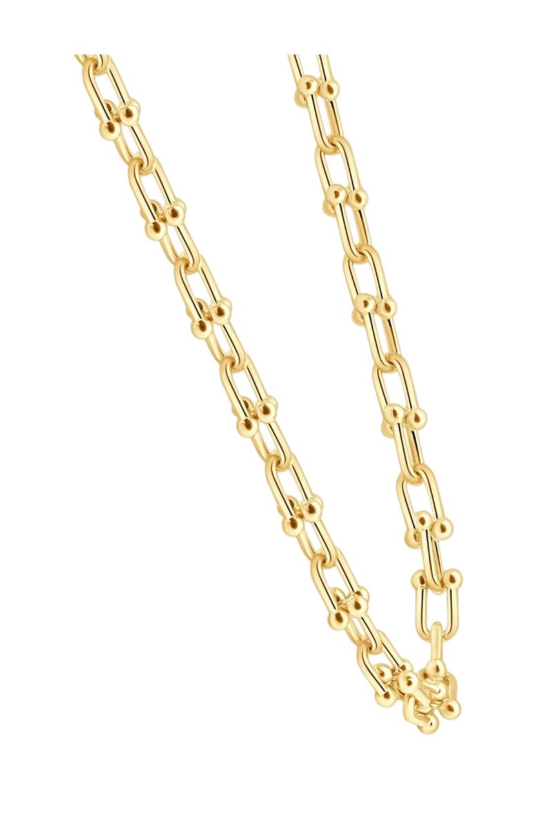 Bliss Diamond 14k Gold Women's 24" Chain Necklace 26 Grams 7.5mm Thick, Alternate, color, 14K Yellow Gold