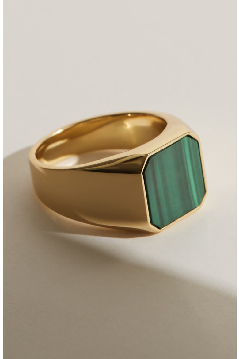 Square Signet Ring - Michelle Signet, Alternate, color, Gold