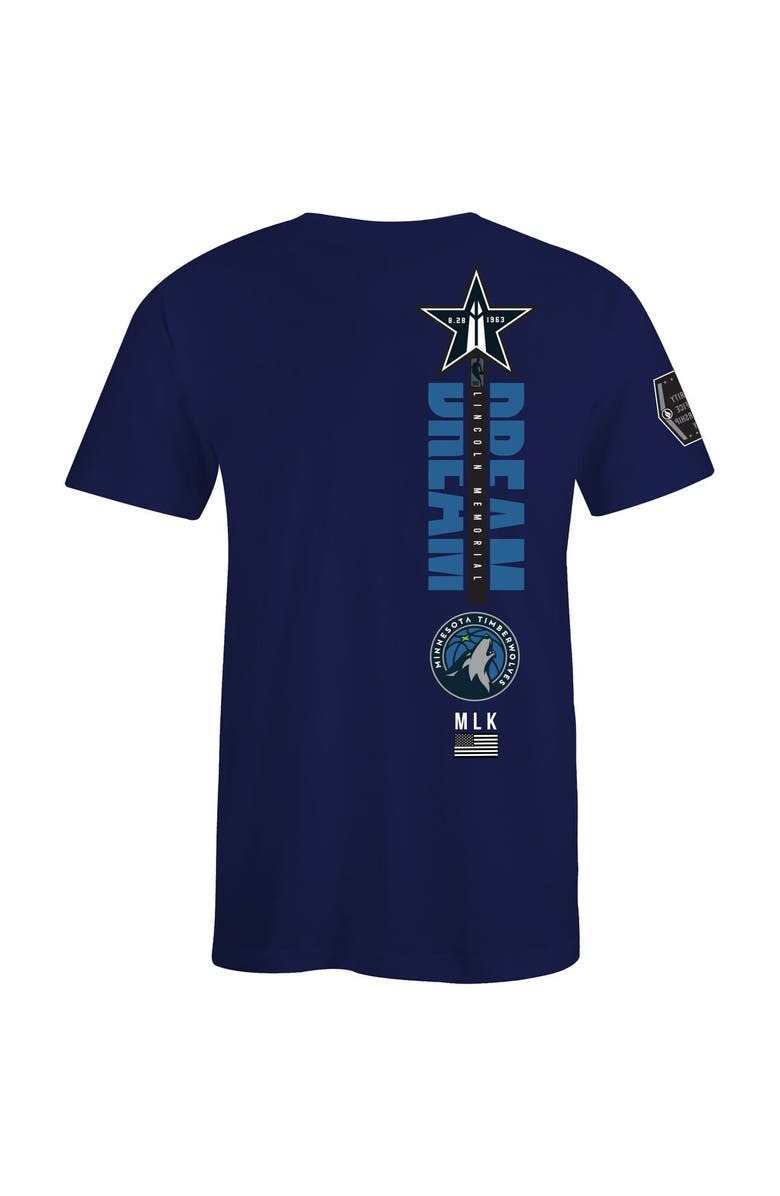 FISLL Unisex FISLL x Black History Collection Navy Minnesota Timberwolves T-Shirt, Alternate, color, Navy