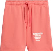 Billionaire Boys Club Satellite Logo Detail Cotton Fleece Drawstring Shorts