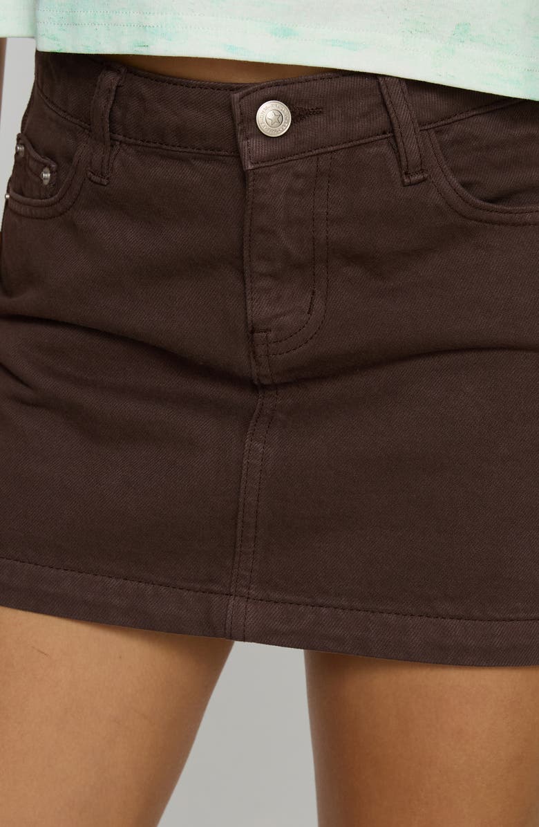 Princess Polly Nickei Mid Rise Denim Miniskirt, Alternate, color, 