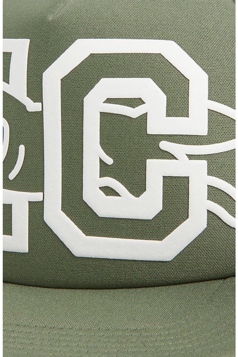 Eye See Snapback Trucker Hat, Alternate, color, BRONZE GREEN