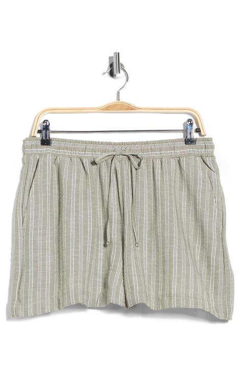 Stripe Drawstring Shorts