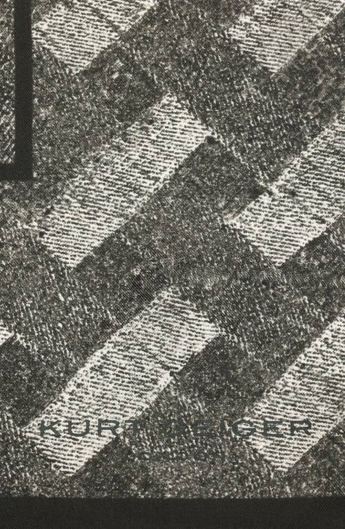 Shop Kurt Geiger London Denim Print Silk Bandana