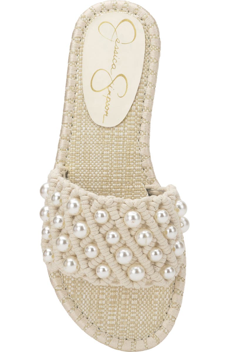 Jessica Simpson Brennara 2 Beaded Slide Sandal, Alternate, color,
