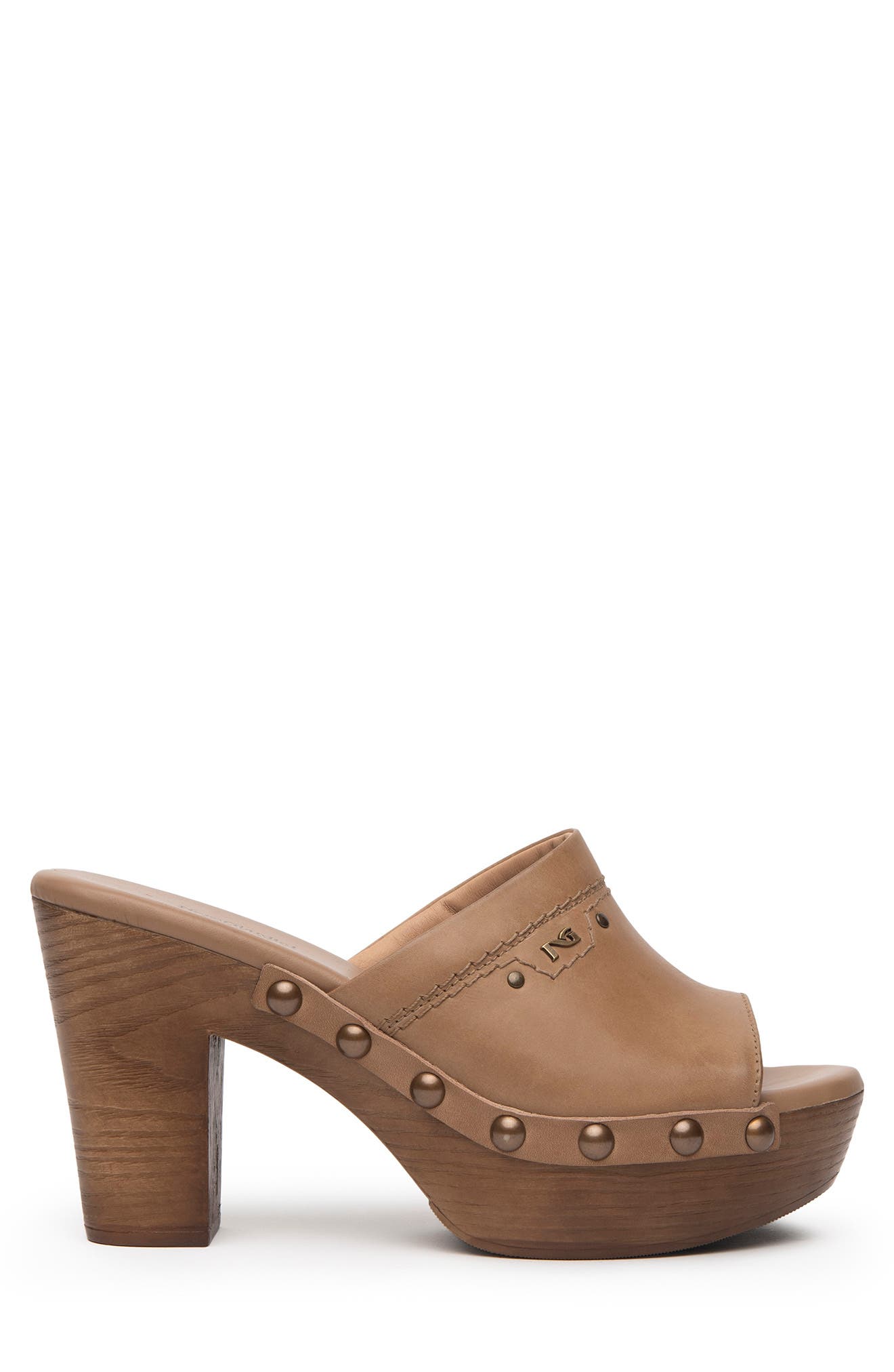 NeroGiardini Studded Platform Sandal, Alternate, color, 