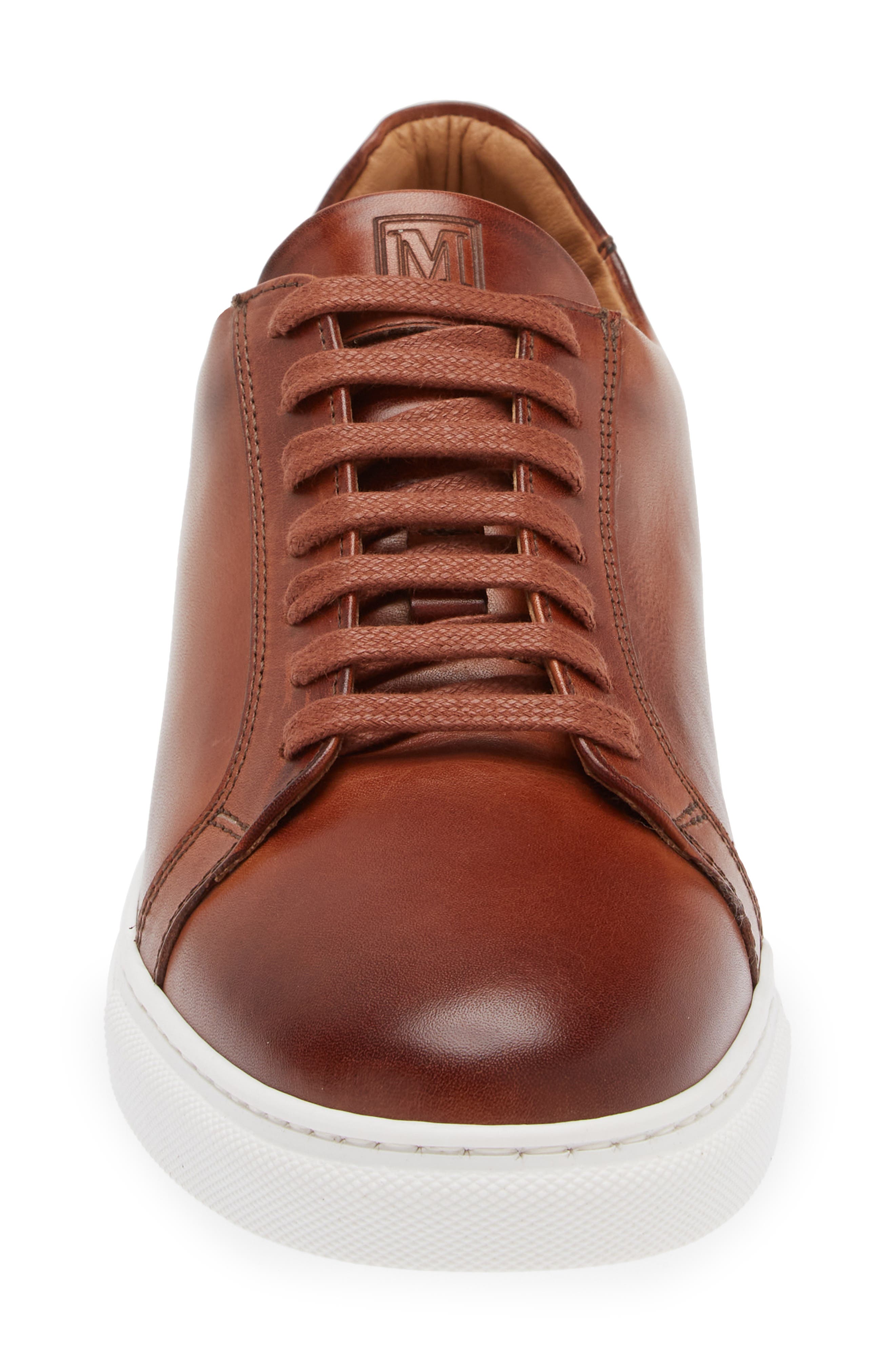 Bruno Magli Daniel Low Top Sneaker, Alternate, color, Cognac