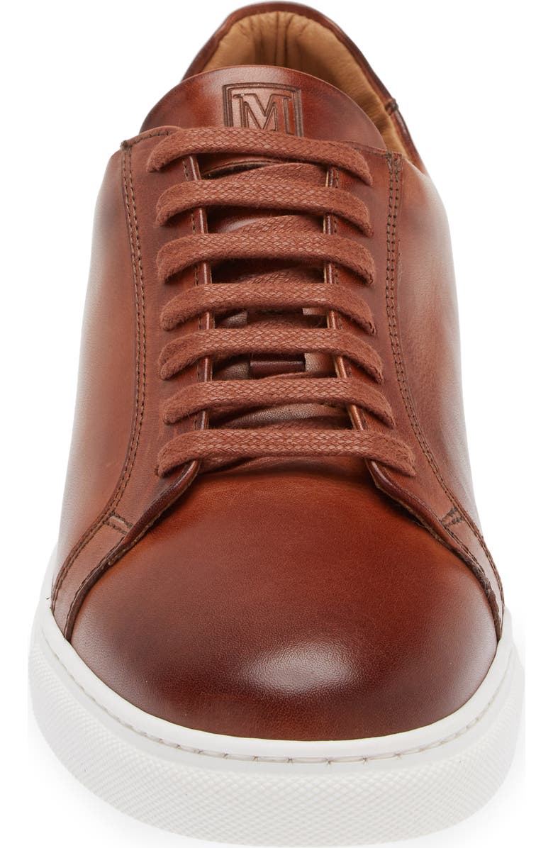 Bruno Magli Daniel Low Top Sneaker, Alternate, color, Cognac