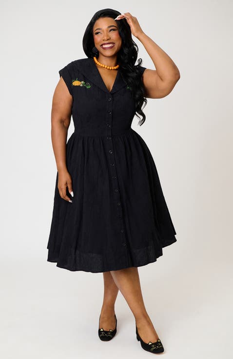 Plus Size Cafe Swing Dress
