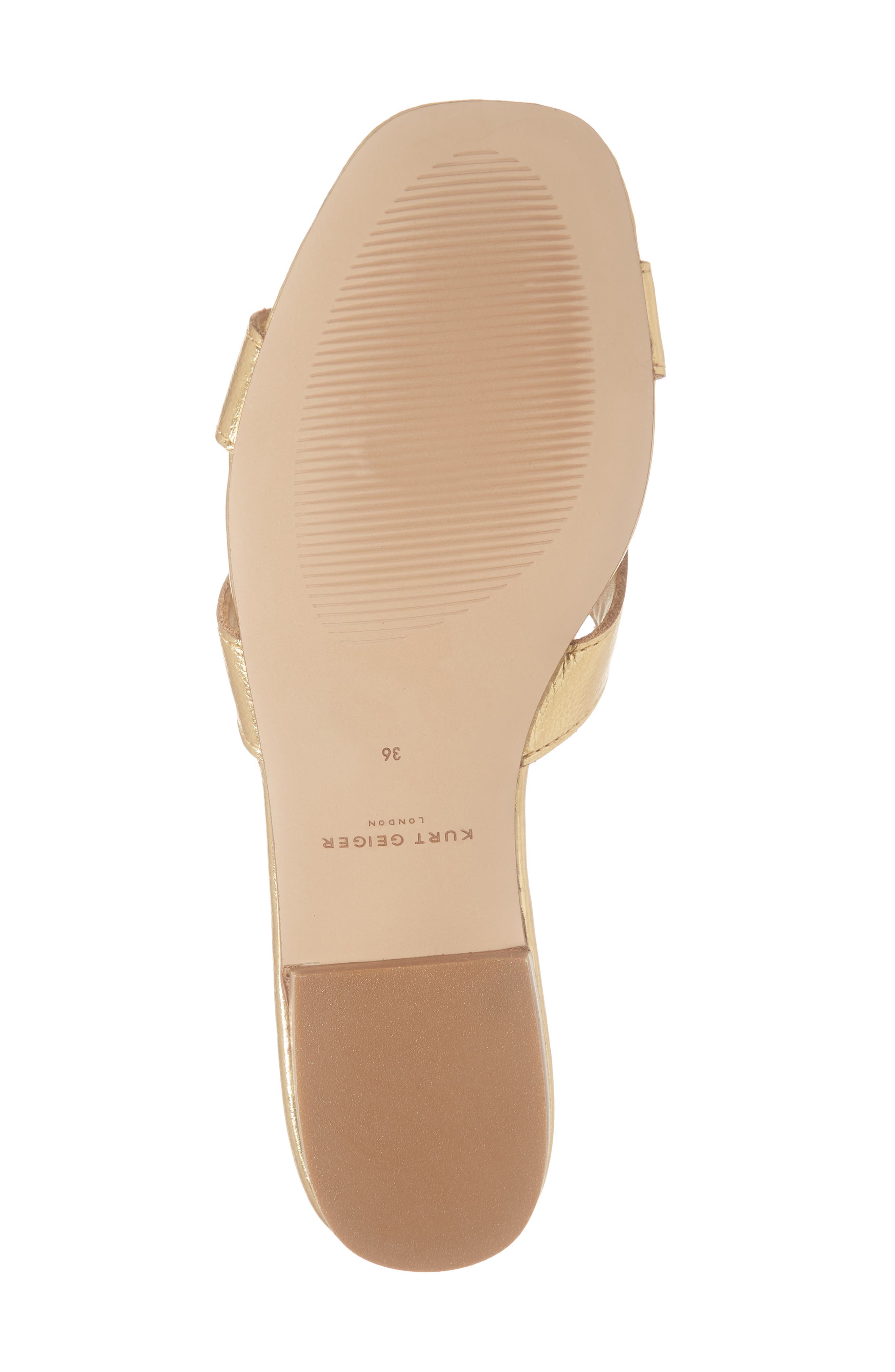 Odina Cutout Slide Sandal, Alternate, color, GOLD LEATHER