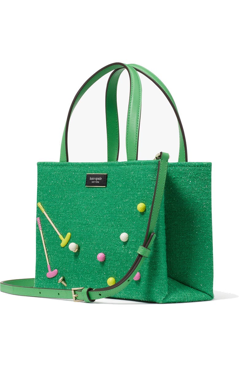 Kate Spade New York small sam icon astroturf top handle bag, Alternate, color,