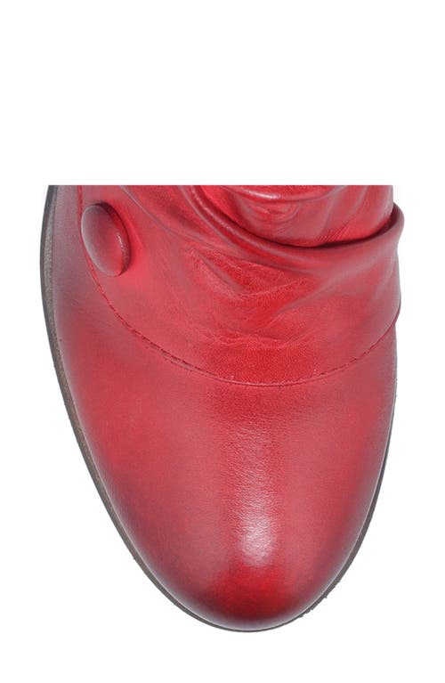 Miz Mooz Maxy Wedge Bootie In Red
