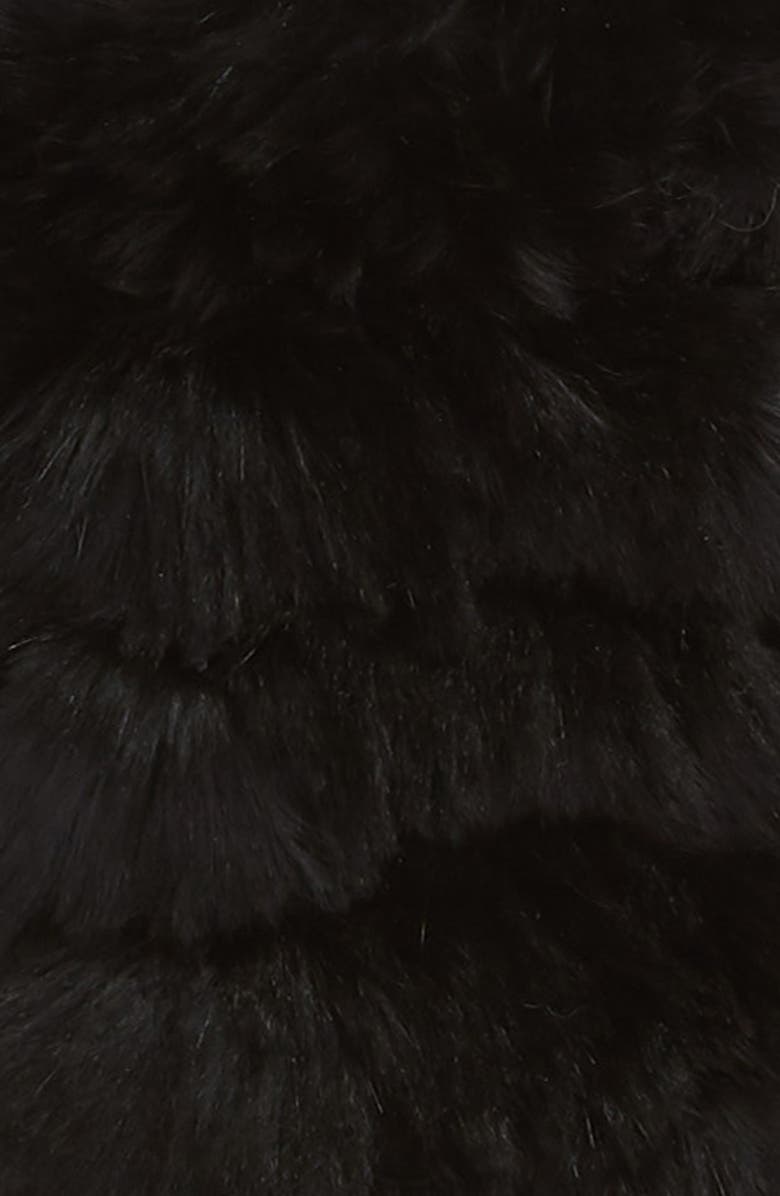 Jocelyn Mandy Genuine Rabbit Fur Open Top Mittens, Alternate, color,