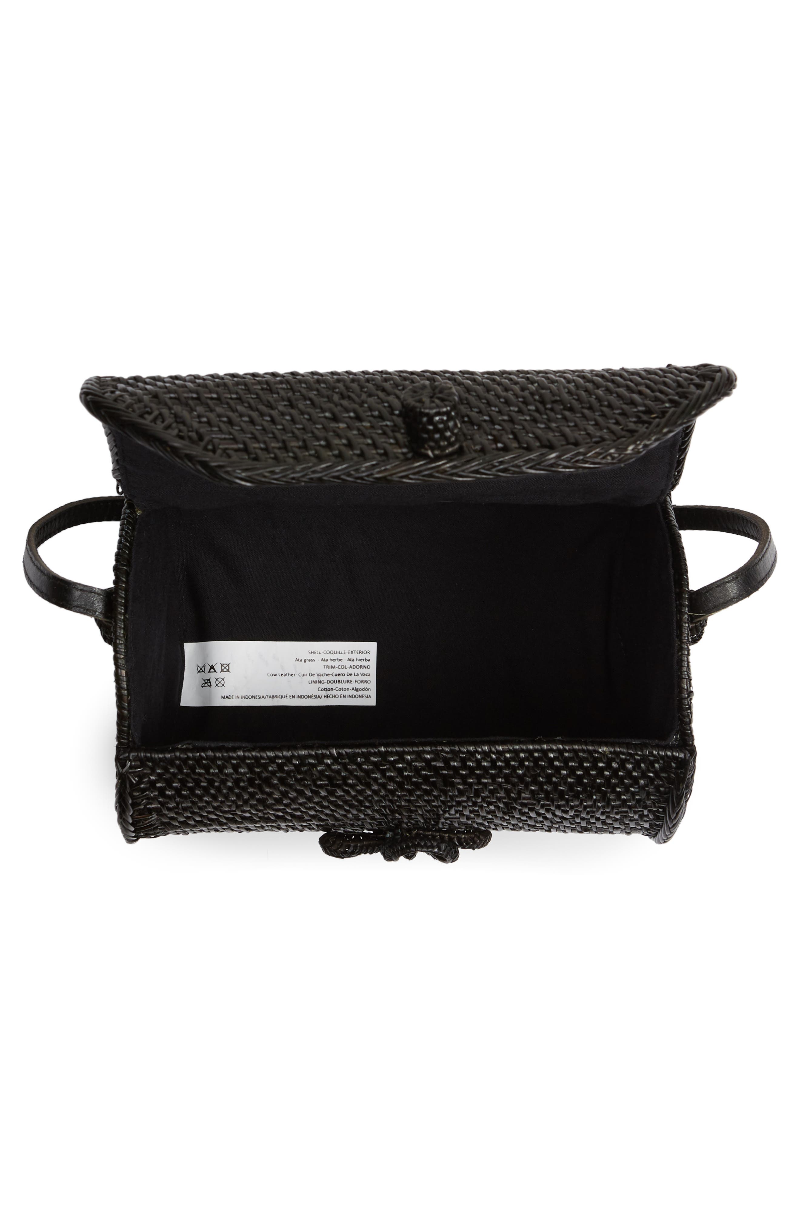 Street Level Cylinder Woven Crossbody Bag, Alternate, color, 