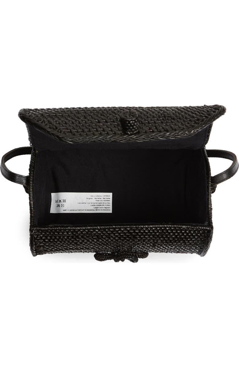 Street Level Cylinder Woven Crossbody Bag, Alternate, color,